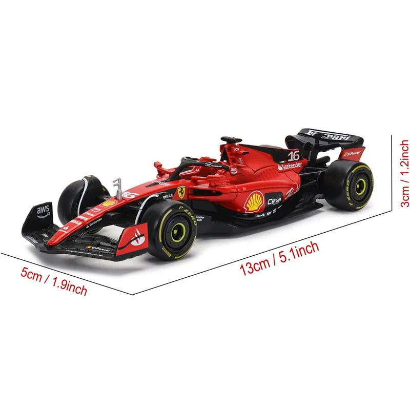 Bburago 1:43 F1 Model Car Mercedes Ferrari Redbull Racing SF23 AlpineA523 AlfaC43 Metal Diecast Verstappen Collectible Miniature