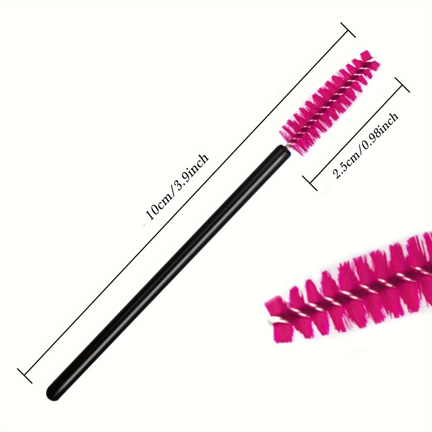 50pcs Disposable Eyelash Brushes Eyelashes Extension Tools Eyebrow Brush Mascara Wands Applicator Spoolers Makeup Tools