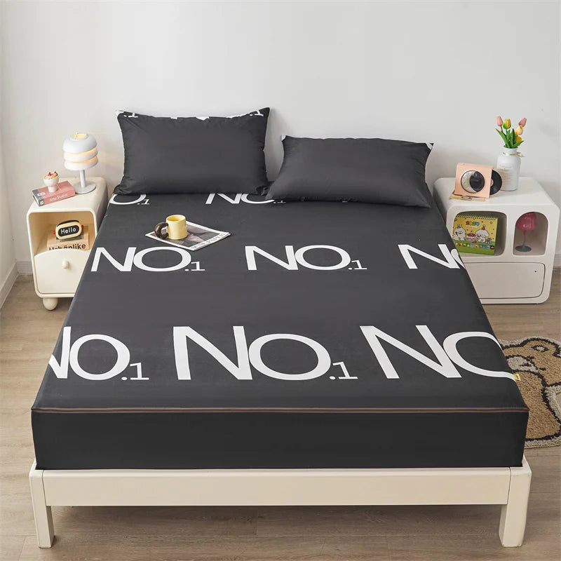 Waterproof Mattress Cover Six-Sided All Inclusive With Zipper Removable Bedspreads Breathable Mattress Protector Pad