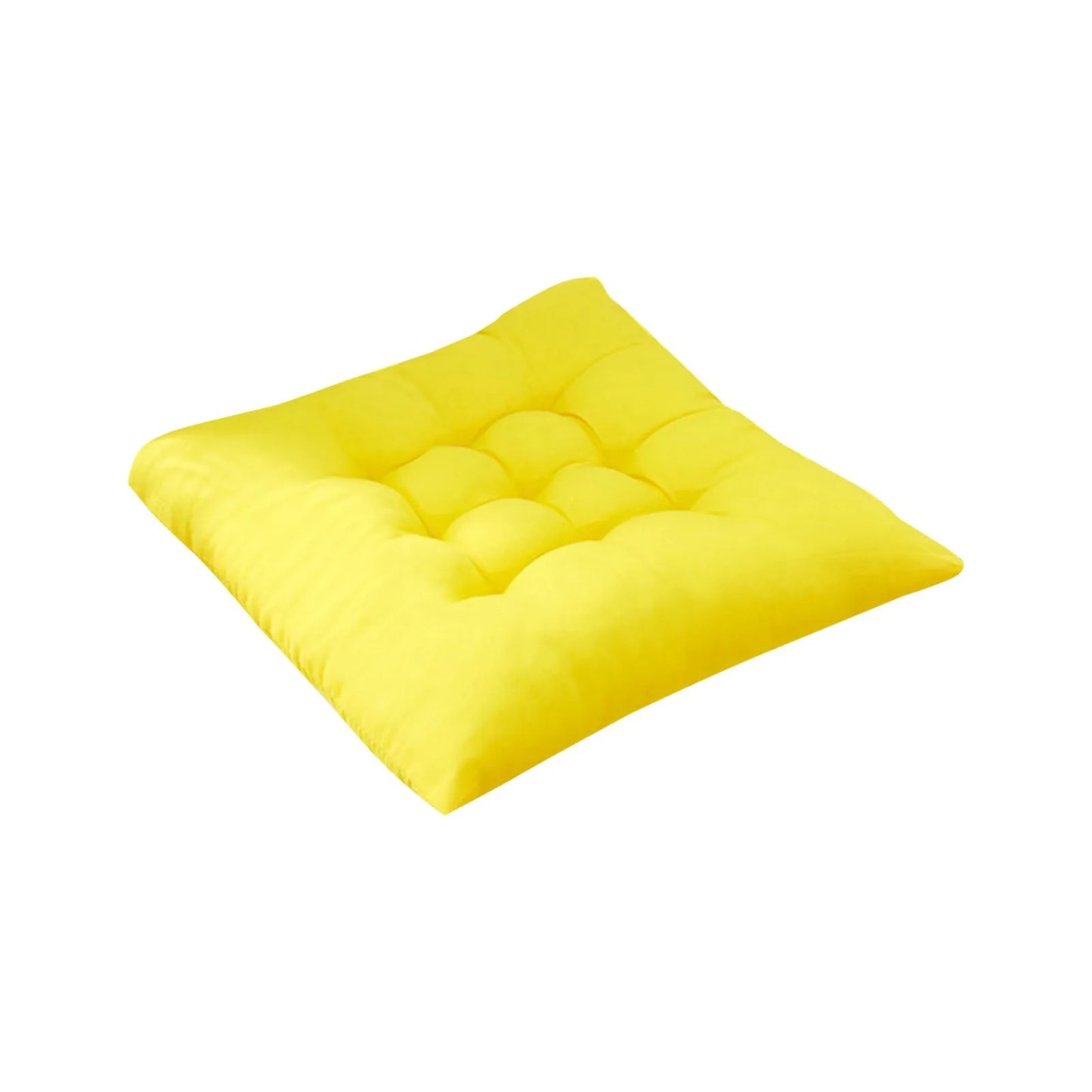 Solid Chair Cushion Square Mat Cotton Upholstery Soft Padded Cushion Pad Office Home Or Car Garden Sun Lounge Seat Cushion