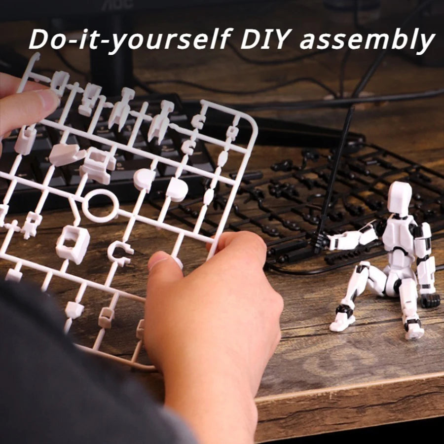 1PC Multi-Jointed Movable Shapeshift Robot Titan 13 Action Figures 3D Printed Mannequin Dummy Toys Kids Adults Children Game