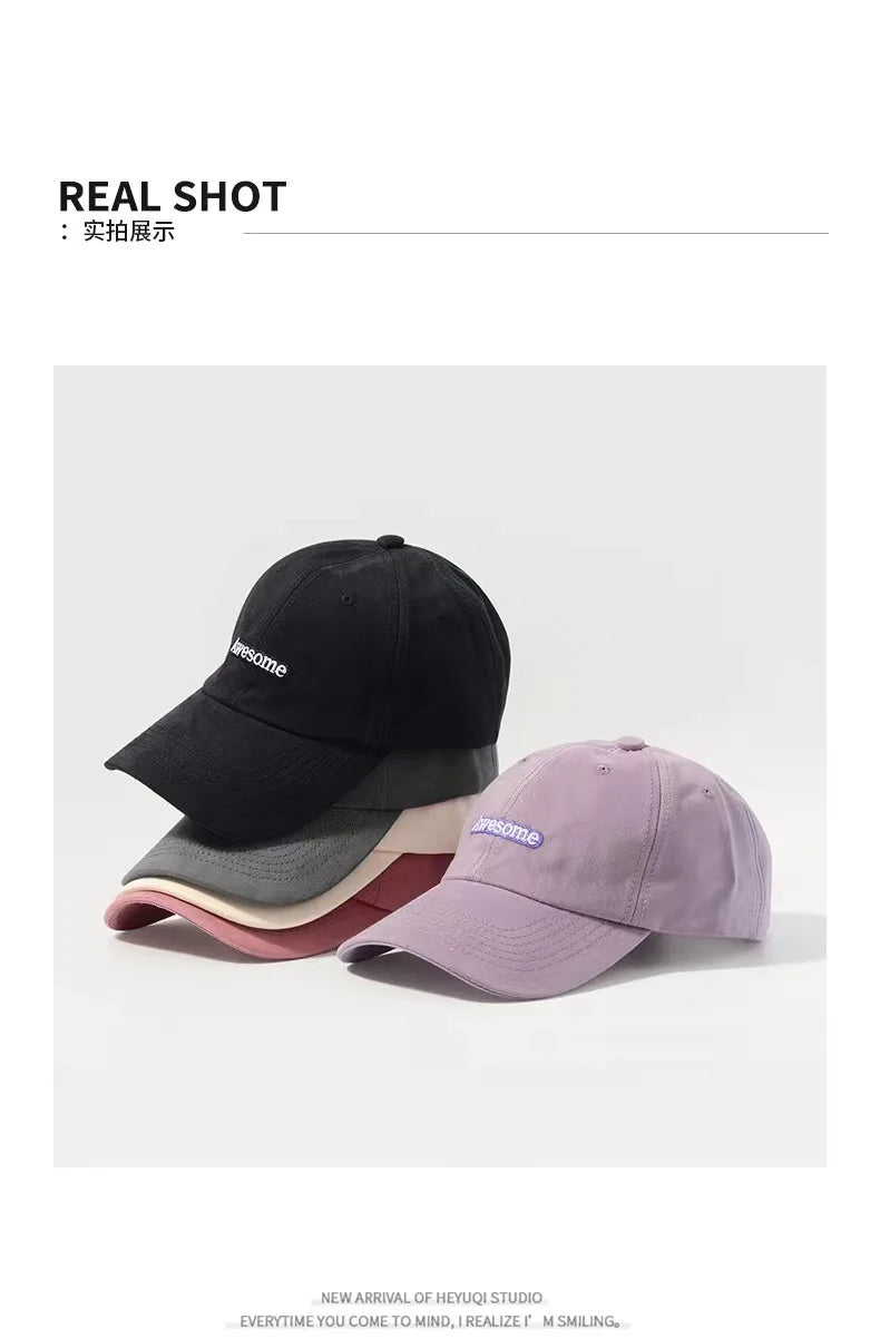 Spring Autumn Awesome Boys Girls Women Baseball Caps 2023 Dropshipping Letter Embroidered Men's Women's Cap Hip Hop Snapback Hat