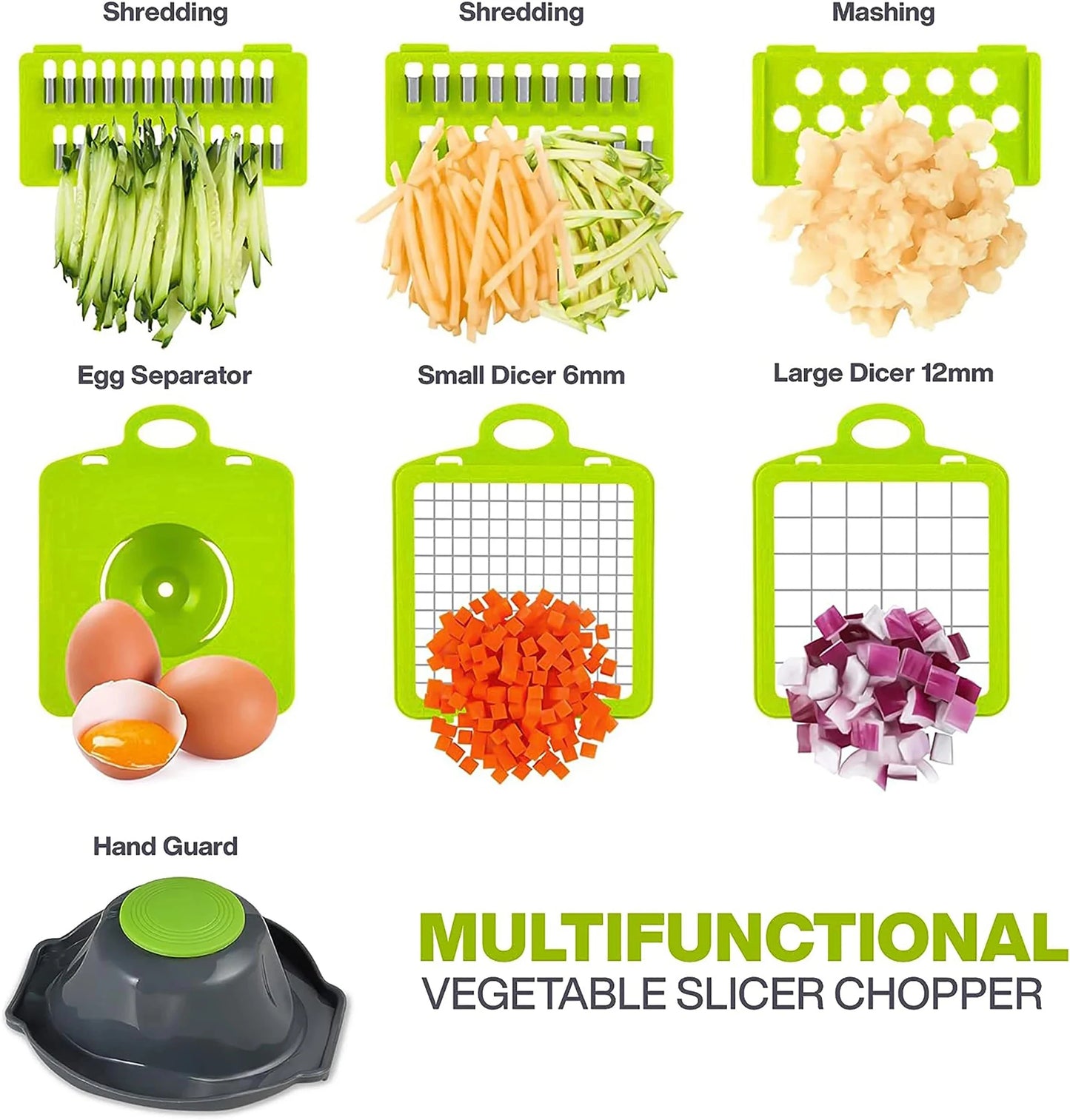 12/22 in 1 Multifunctional Vegetable Chopper Onion Grater Carrot Potato Shredder Fruit Slicer Garlic Chopper Kitchen Gadget Tool
