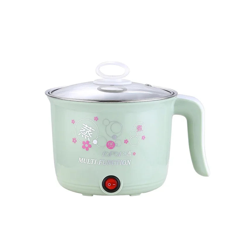 Multifunction Mini Electric Cooker 1-2 People Portable Hot Pot Multi Ramen Pot Mini Rice Cook Home Kitchen Appliance Korea 220V