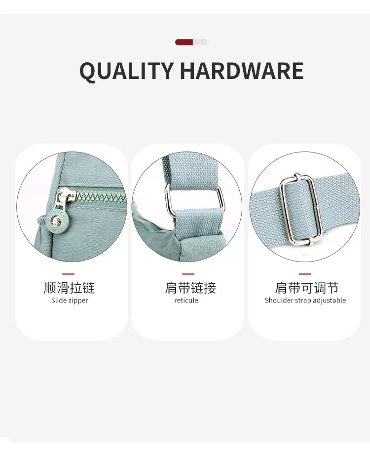 Women's Messenger large capacity Shoulder Bag Polyester Fashion Cosmetic Bag Simple and Versatile Handbag Crossbody Bag