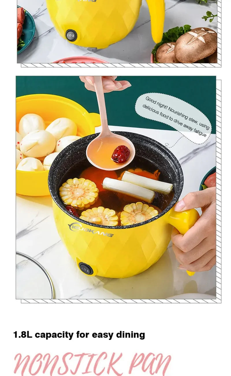 Multifunctional Mini Electric Rice Cooker Portable Non-stick Cookware Multicooker for Home and Kitchen Appliances Pots Offers