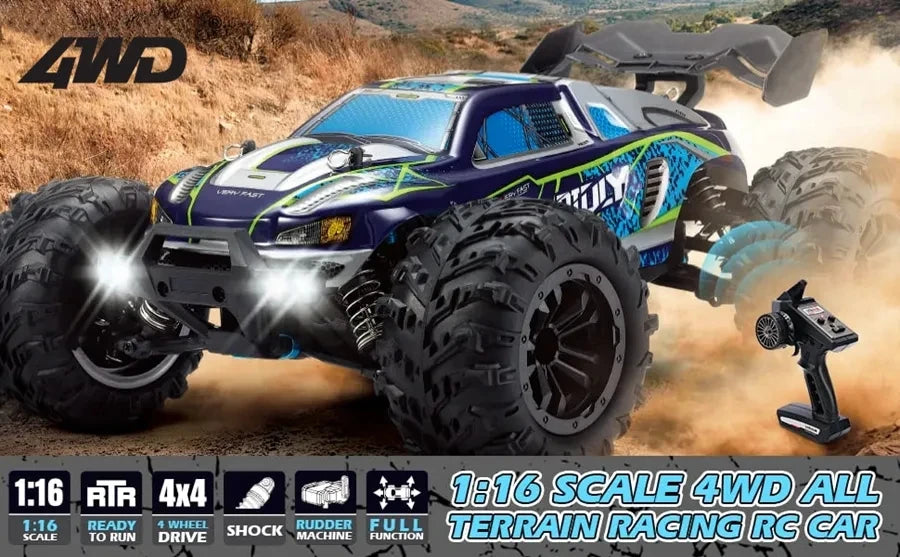 Super Brushless 80KM or 50KM/H 4WD RC Car With LED Remote Control Cars High Speed Drift Racing 4x4 Off Road Truck Kid Adult Toy