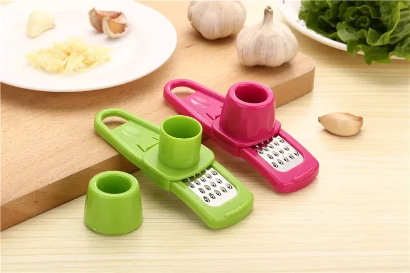 New Ginger Garlic Crusher Press Garlic Grinding Grater Cutter Peeler Manual Garlic Mincer Chopping Tool Kitchen Accessories