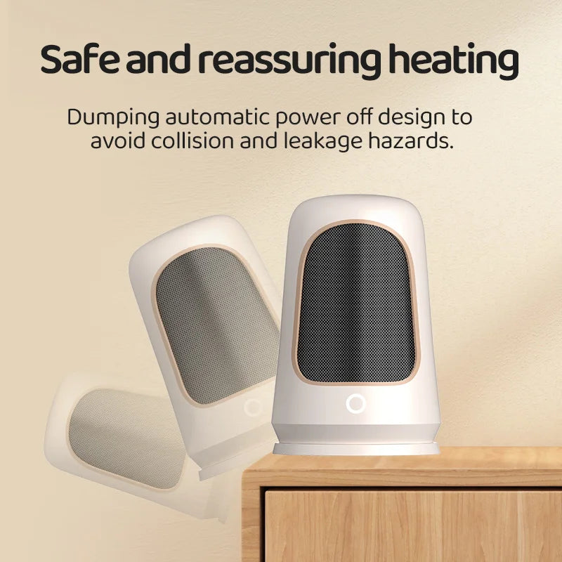 1200W Portable Desktop Electric Heaters Heater for Home Foot Warmer Heater Energy Saving Bedroom Heating for Office Home