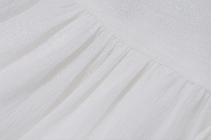 WhereMery Sexy Skirt Mesh Perspective Pleated Mini Skirt Waist Casual Mini Dresses Street Nightclub Summer Women's Short Skirt