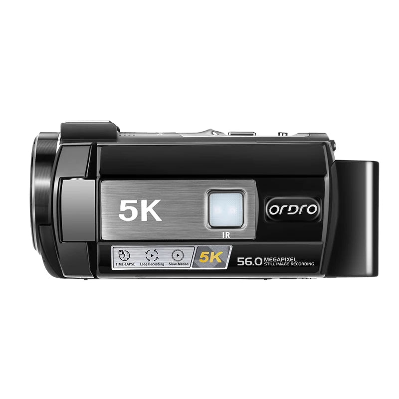 5K UHD Professional Camcorder Ordro AE20 Video Camera Youtube Vlogging Filming Recorder with WIFI IR Night Vision Digital Zoom