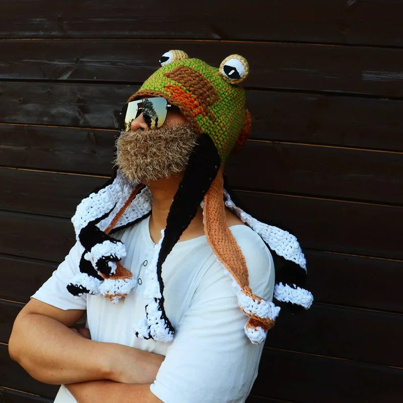 Hat Unisex Cthulhu Style Adult Party Funny Octopus Headgear Creative Holiday Gift Tricky Woolen Hat