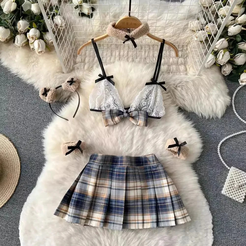 Christmas Sexy Night Dress Hotsweet Women's Dress Plush Splice Slim Bodycone Red Dress Cross Strap Halter Neck Party Short Dress