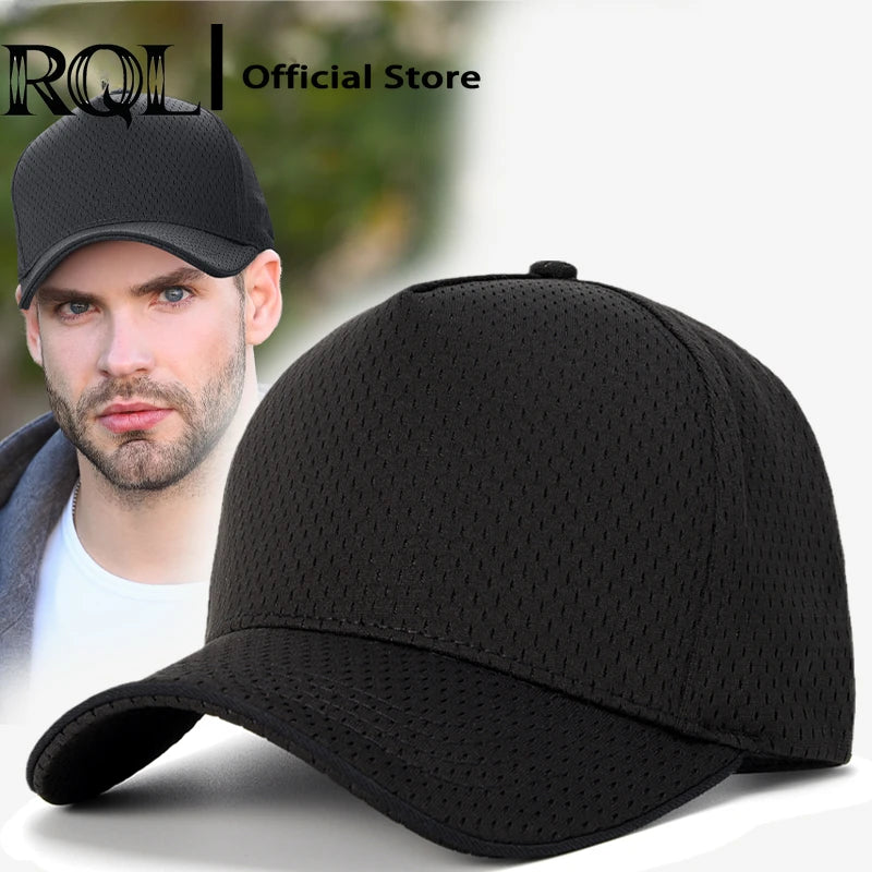 Big Head Large Size Quick Dry Running Hats High Crown Plain Mesh Baseball Cap Men and Women Breathable Golf Hat Sports Hats