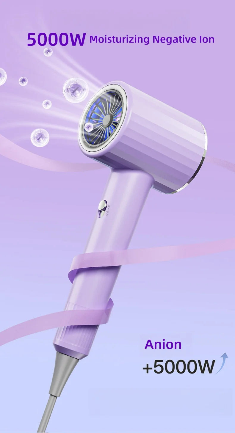 High Speed Electric Turbine Airflow Low-Noise Constant Temperature Fast Drying Hair Dryer EU/US/UK/AU Plug for Home Salons