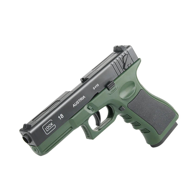 Mechanical continuous firing empty warehouse hanging toy pistol, high-quality soft bullet Desert Eagle pistol