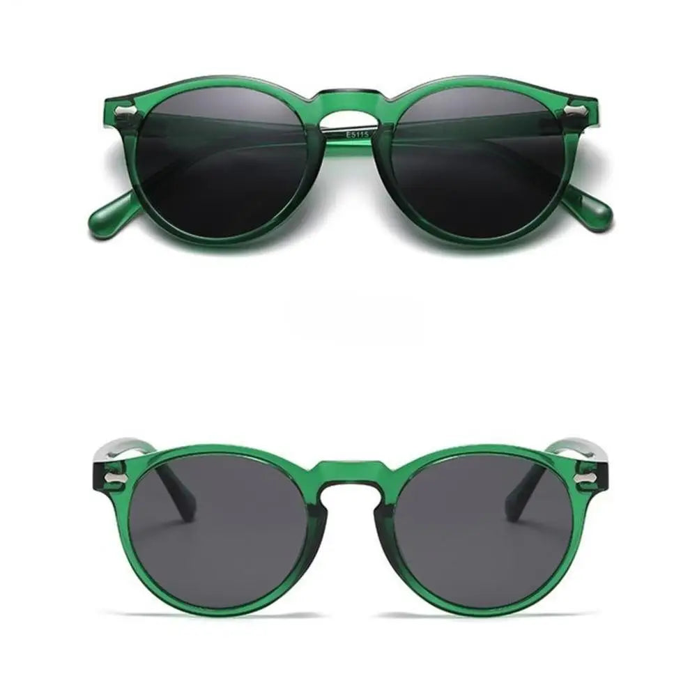 Retro Round Polarized Sunglasses Men Women Fashion Vintage Driving Glasses Outdoor Travel UV400 Shades Goggles Cycling Glasses
