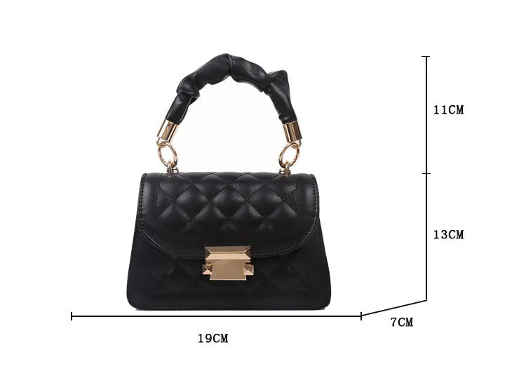 Light Mature Style Small Solid Sling Bag for Wome Crossbody Korean Fashion Shoulder Bags Purses and Handbags