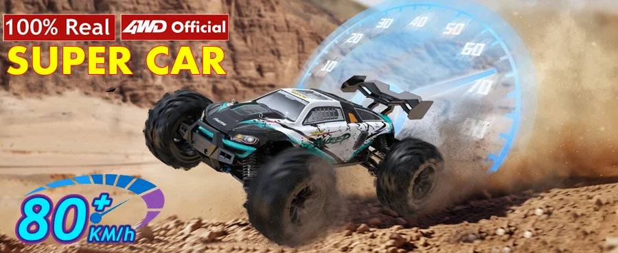 Super Brushless 80KM or 50KM/H 4WD RC Car With LED Remote Control Cars High Speed Drift Racing 4x4 Off Road Truck Kid Adult Toy