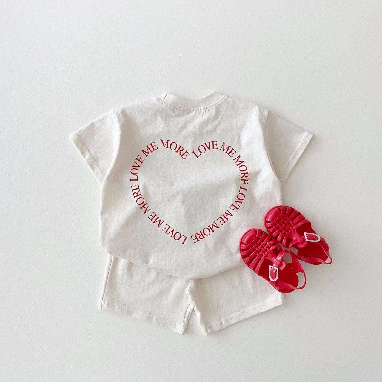 Kids Cute T-shirts+Shorts Baby Girls Summer New Clothes Casual Two Pieces Suits Infantil Simple Thin Soft Tees Outfits