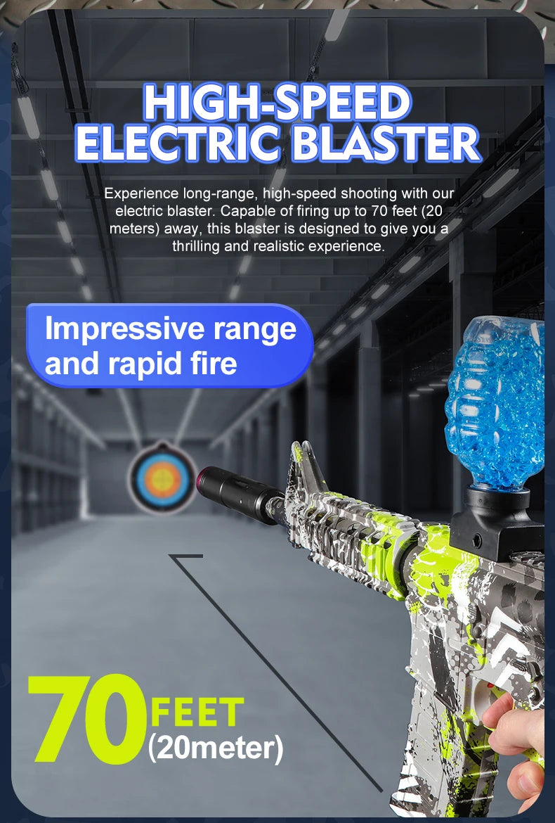 M416 Electric Blaster Gun Set, High Precision Shooting Toy, Perfect Outdoor Toy Gift for Birthday (Bullets Excluded)