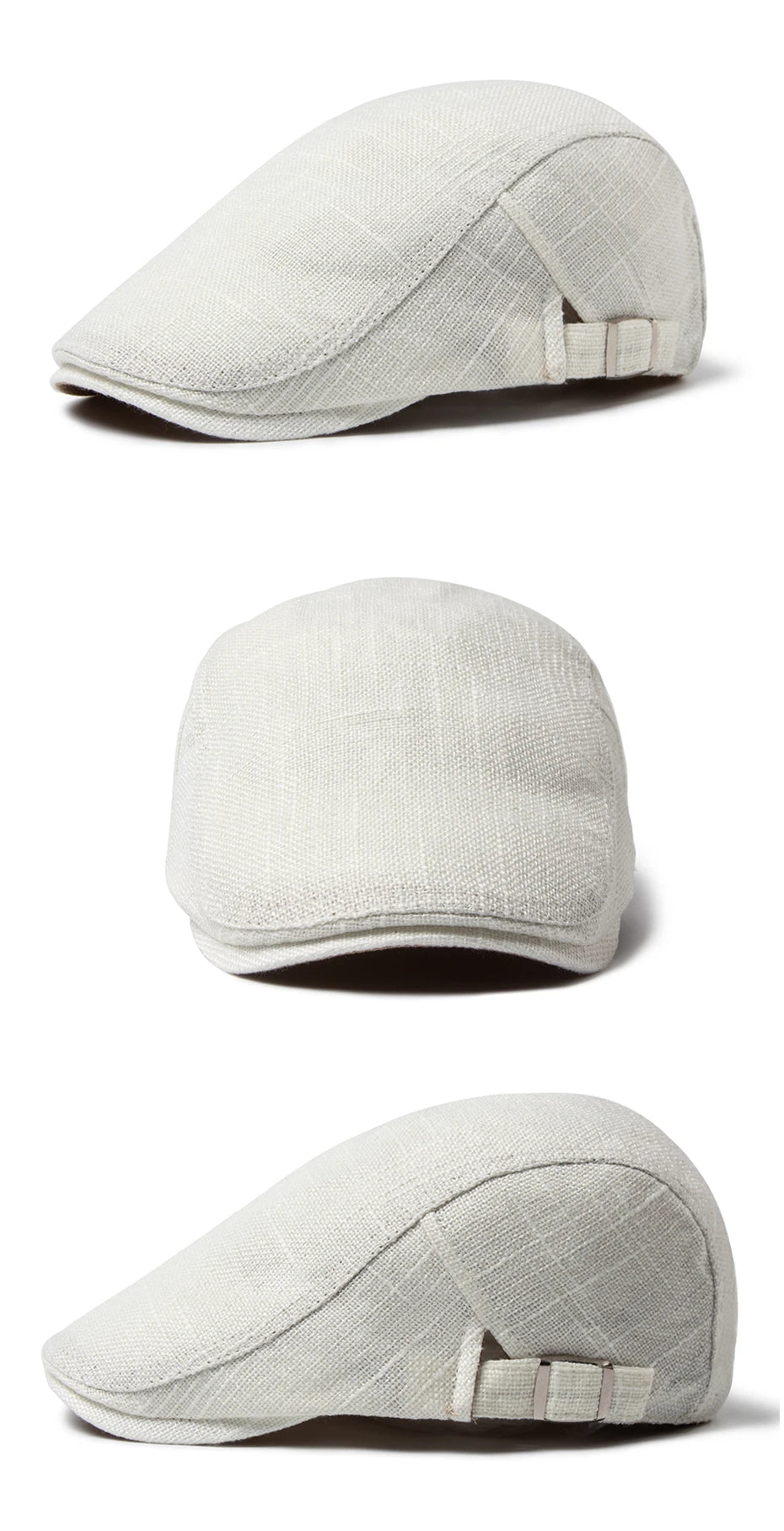 CNTANG 2024 New Men Beret Women Classic Vintage Linen Berets Summer Sun Visor Casual Duckbill Hats Newsboy Cap Unisex Adjustable