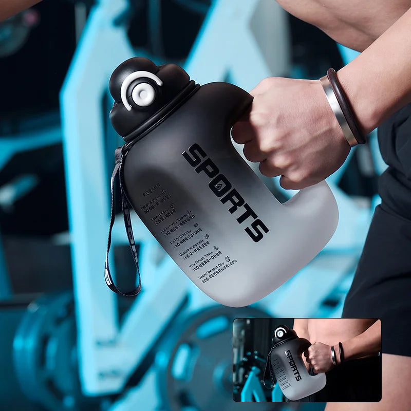 GIANXI Sport Water Bottle With Straw Water bottle Items Fitness Plastic Cup Portable Students School Travel Big Bottles