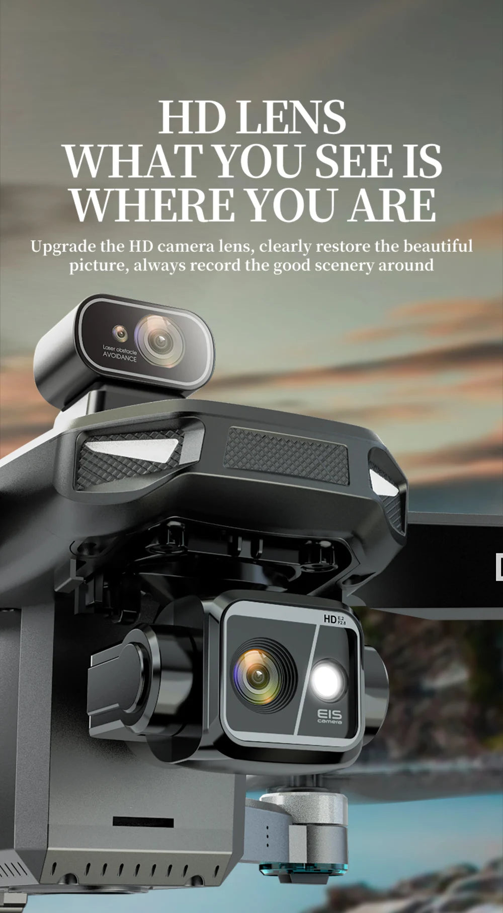 KF104 MAX2 4K Dual Camera Professional Drone with Screen RC Quadcopter GPS Wide Angle 3-Axis Gimbal Obstacle Avoidance Aircraft