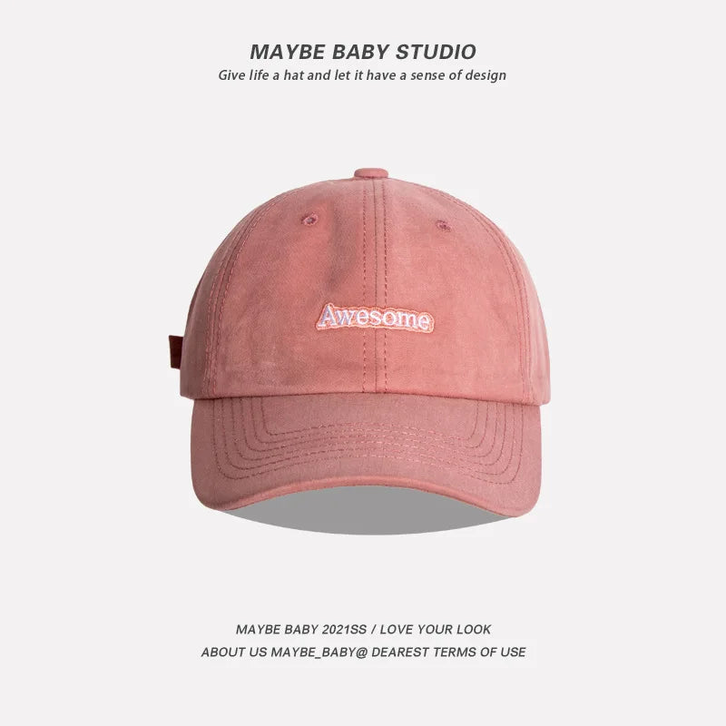 Spring Autumn Awesome Boys Girls Women Baseball Caps 2023 Dropshipping Letter Embroidered Men's Women's Cap Hip Hop Snapback Hat