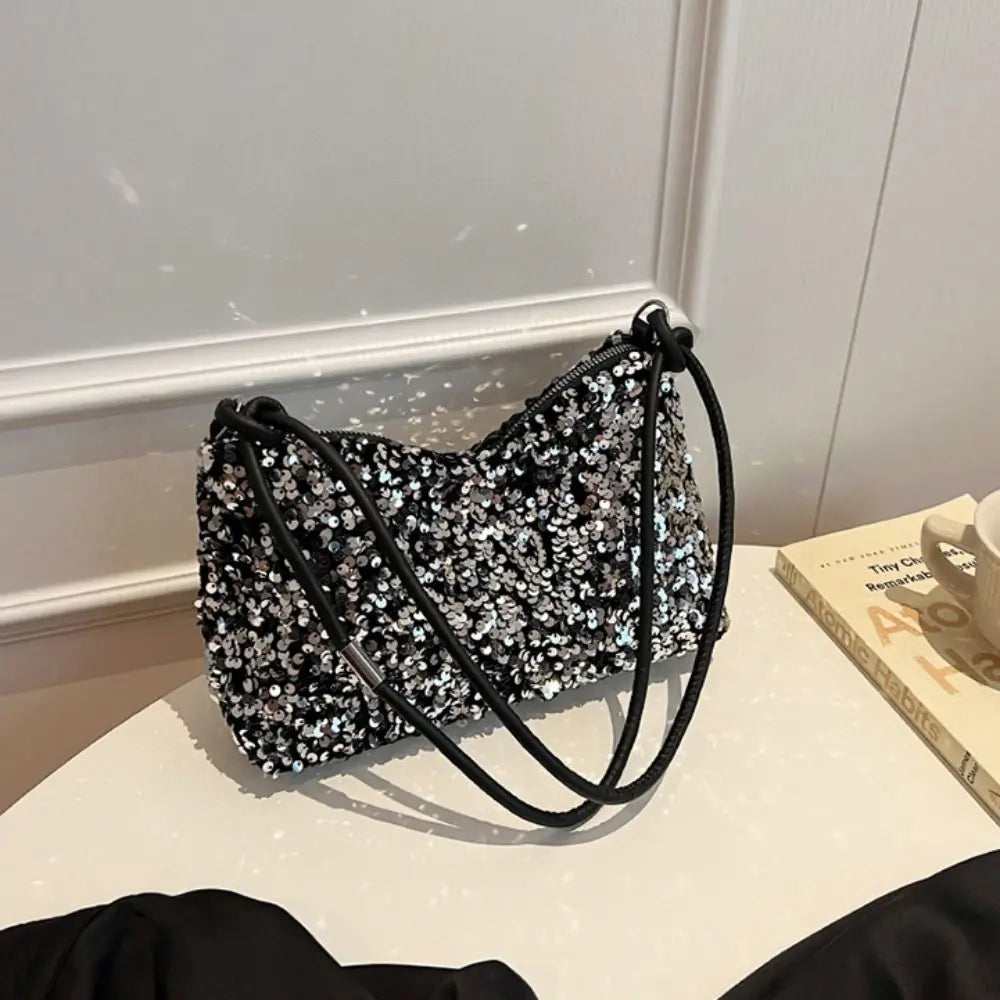 Solid Color Sequins Crossbody Bags Fashion INS Sequins Shoulder Bags Phone Purse Handbag Evening Clutch Bag Girl DIY