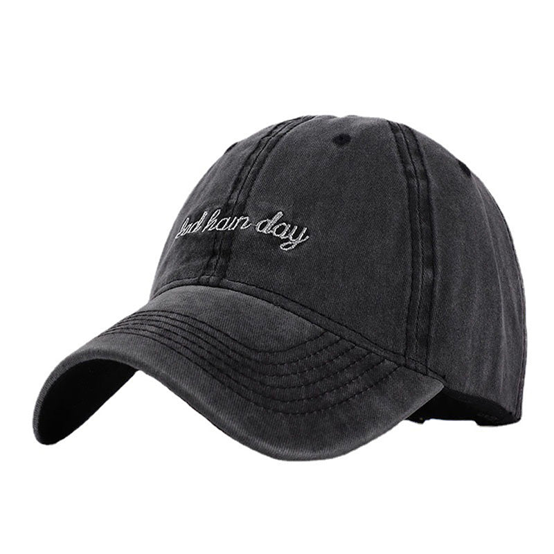 2024 New Bad Hair Day Washed Black Baseball Cap female male Snapback Hat Man Vintage Dad Hats for Men Women Gorras Hombre