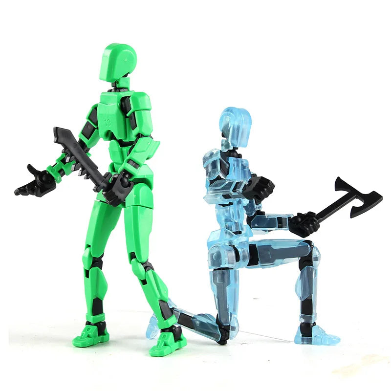 Lucky Robot 13 Action Figure, 3D Printed Multi-Jointed Movable Robot Action Figure, Dummy Robot 13 Action Figure for Kids Adults