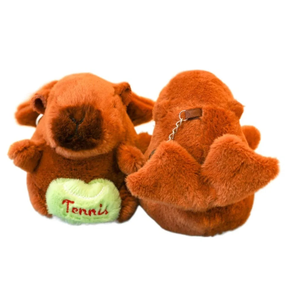 Soft Capybara Plush Toy with Wings Small Size Simulation Doll Stuffed Animals Hoodie Anime Fluffty Toy for Child Gift