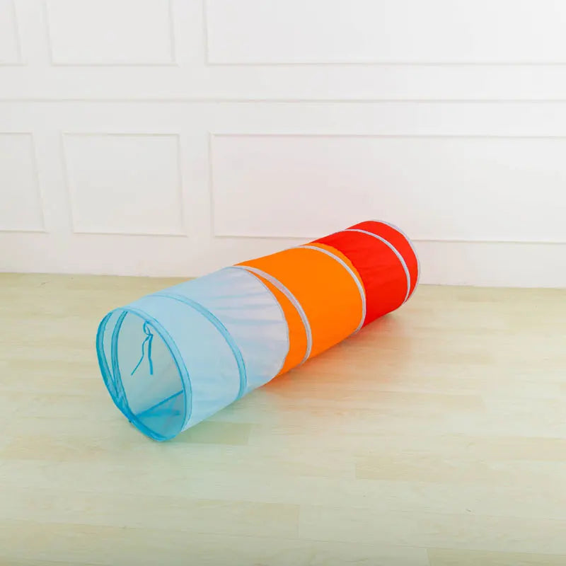 Foldable Children's Tent Crawling Tunnel Play House Indoor Toy Tube Baby Crawling Games Rainbow Tent Kids Little House Tipi Tent