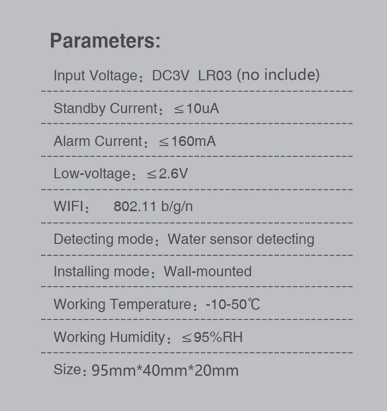 Tuya WiFi Water Leakage Sensor Flood Water Leakage Alarm Smart Home Automation Residential Security Protection Smart Life App