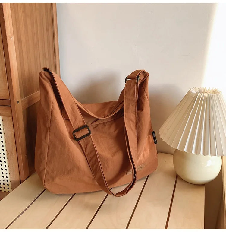 Japanese Women Men Shoulder Crossbody Bag Large Canvas Messenger Bags for Student 2024 Brand Book Bags Female Handbag Satchels