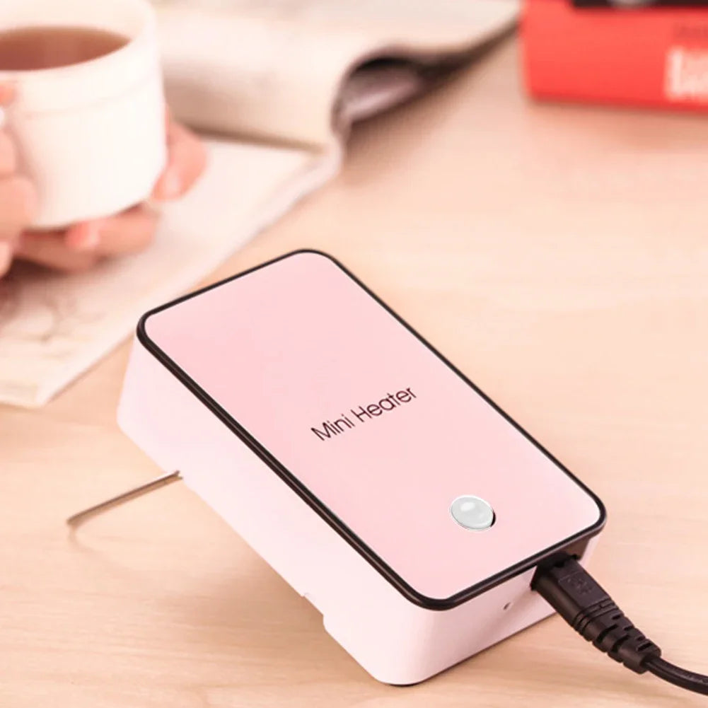 Portable Electric Heater Desktop Hand Warmer Space Warm Air Blower Mini Fan Heater For Dormitory Home Heaters Winter Heating Fan
