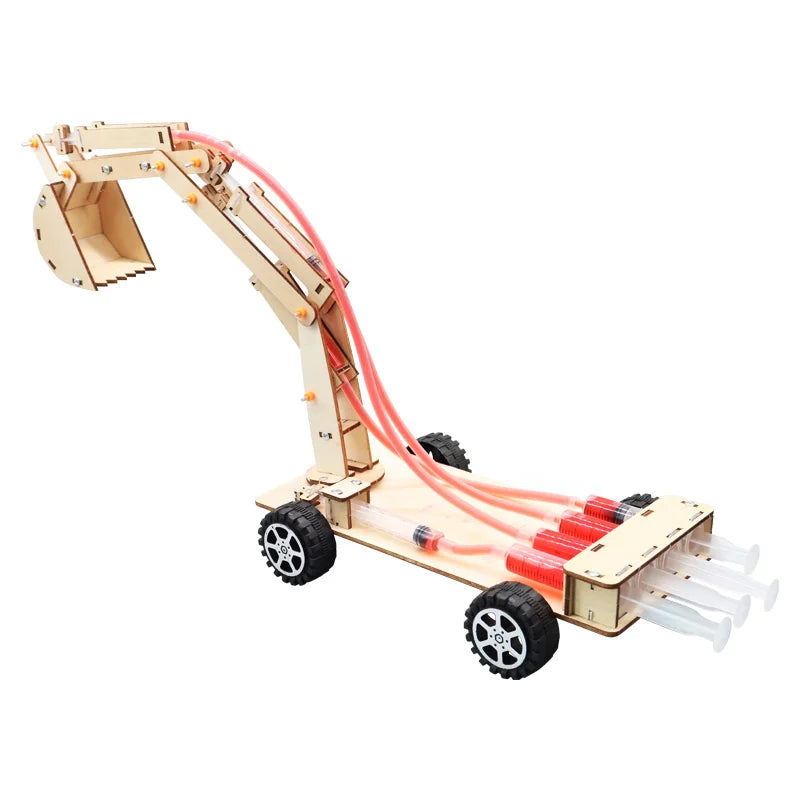 Hydraulic Excavator DIY Student Technology Small Production Science and Education Toy Model Science Experiment Toy
