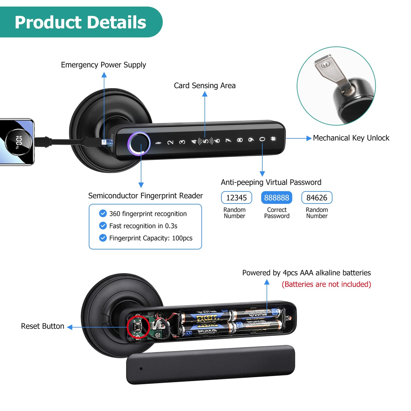 smart home cerradura inteligente tuya smart door lock safe fingerprint locker keyless entry digital door lock home apartment