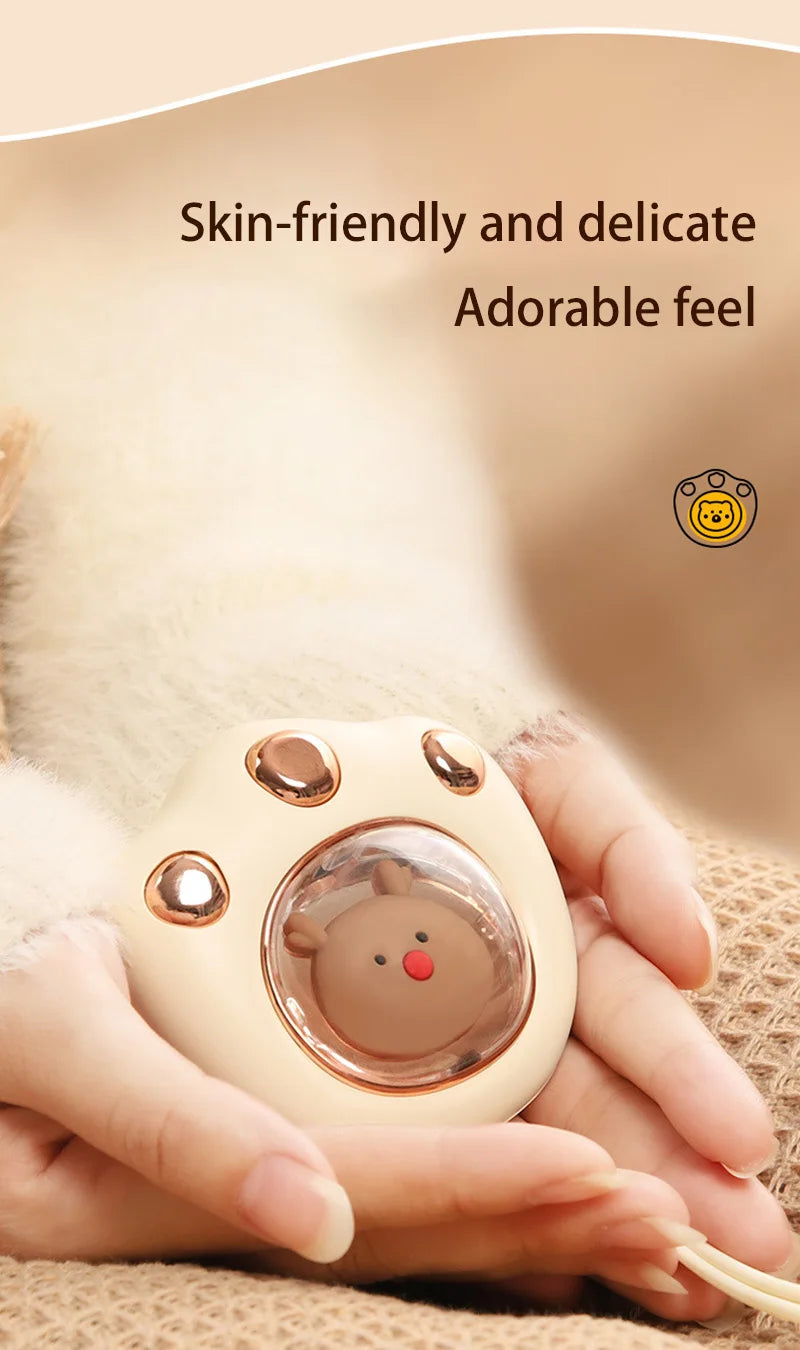 Xiaomi Hand Warmer Cute Cat Paw Rechargeable Built-in Battery For Students Adult Winer Fast Usb Heater For Camping Office School