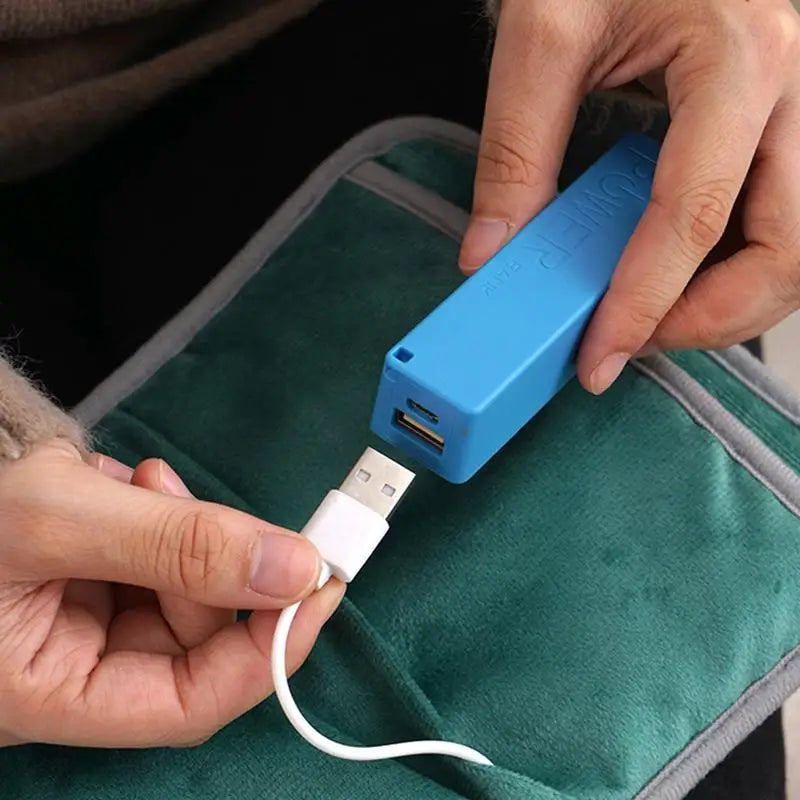 Rechargeable USB Heating Hand Muff Warmer Electric Heated Pad Hand Warmer Easy To Carry For Home Office Outdoor and hiking