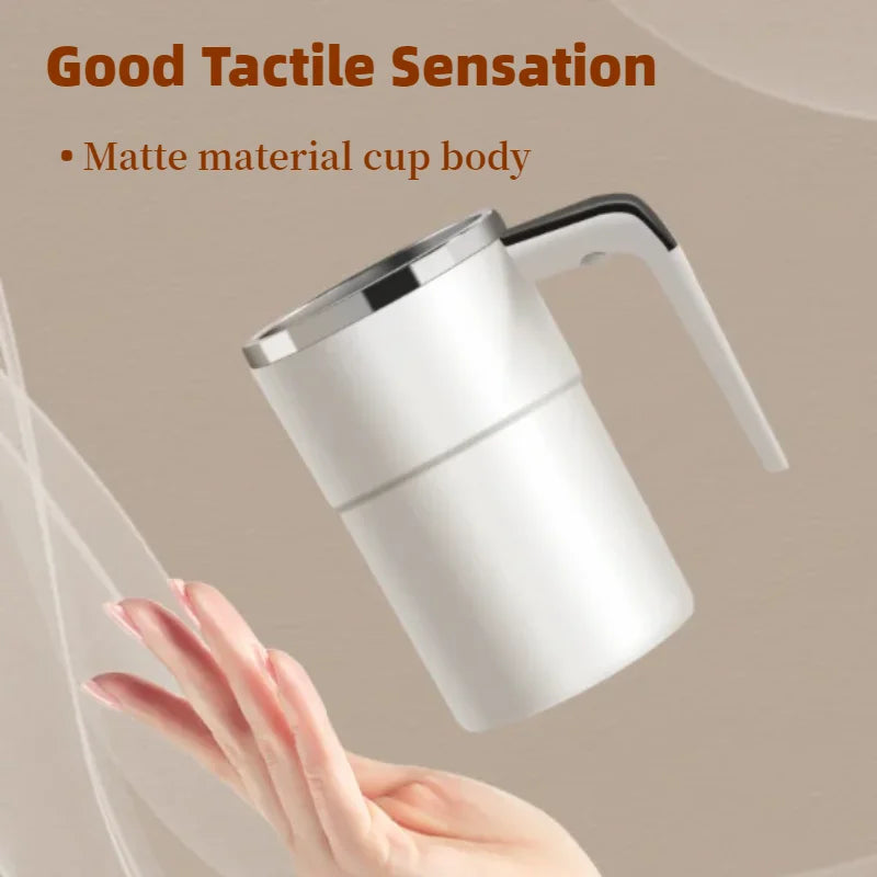 380ML Mini Electric Coffee Self Mixing Mug IP67 Waterproof Food Safe Coffee Mug USB Rechargeable Automatic Magnetic Cup For Tea