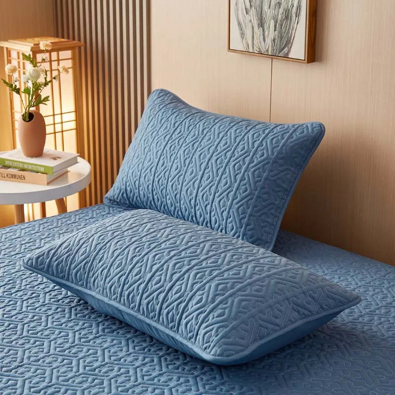 Pure Cotton Soft Quilted Mattress Cover Anti-bacterial King Size Customized Bed Pad Protector Cover Not Included Pillowcase