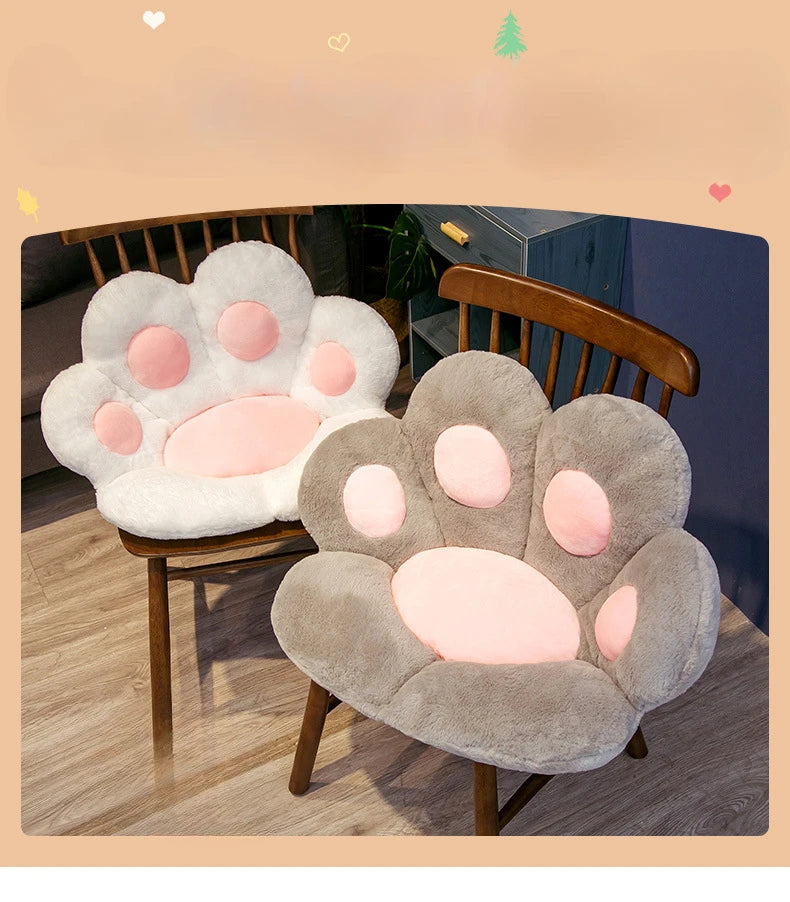Cat Paw Chair Cushion Lovely Cat Paw CushionCat Paw Shape Chair Cushion Cozy Seat Pad Floor Cushion Seat Pillow