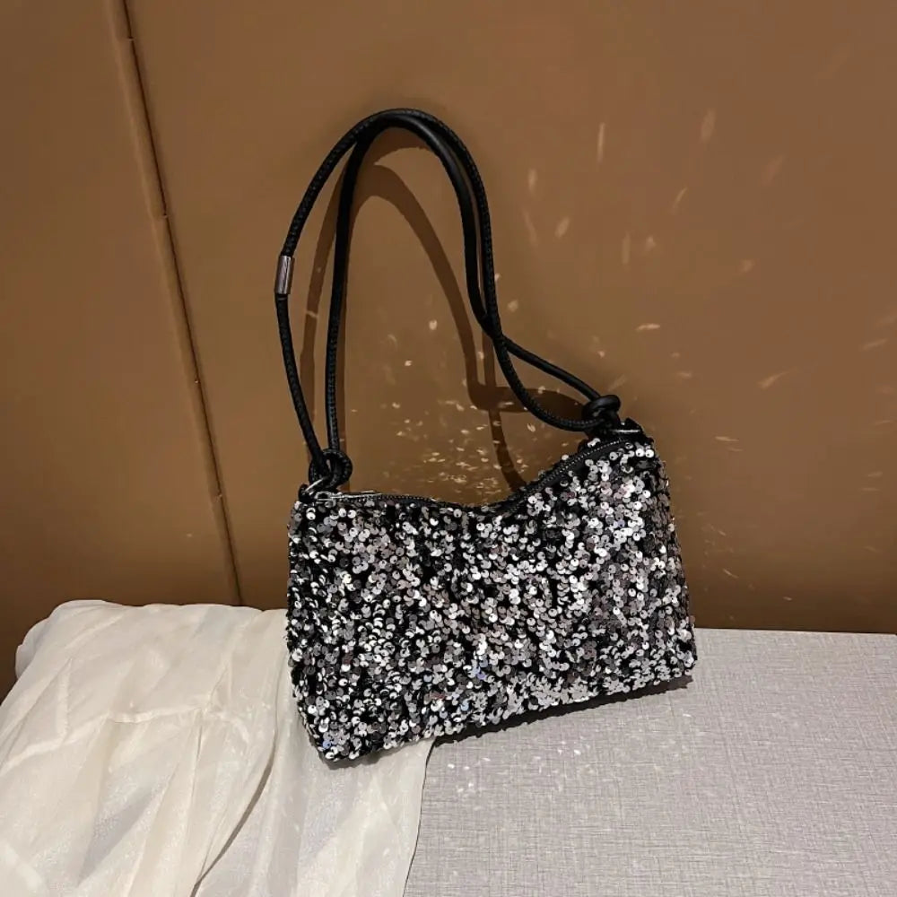 Solid Color Sequins Crossbody Bags Fashion INS Sequins Shoulder Bags Phone Purse Handbag Evening Clutch Bag Girl DIY