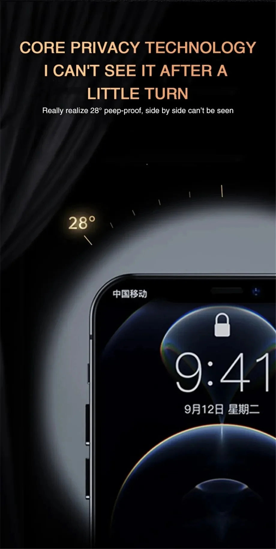 1-4Pcs Anti-spy Tempered Glass for IPhone 15 14 13 12 11Pro Max Full Cover Privacy Screen Protector For iPhone X XS Max XR Glass