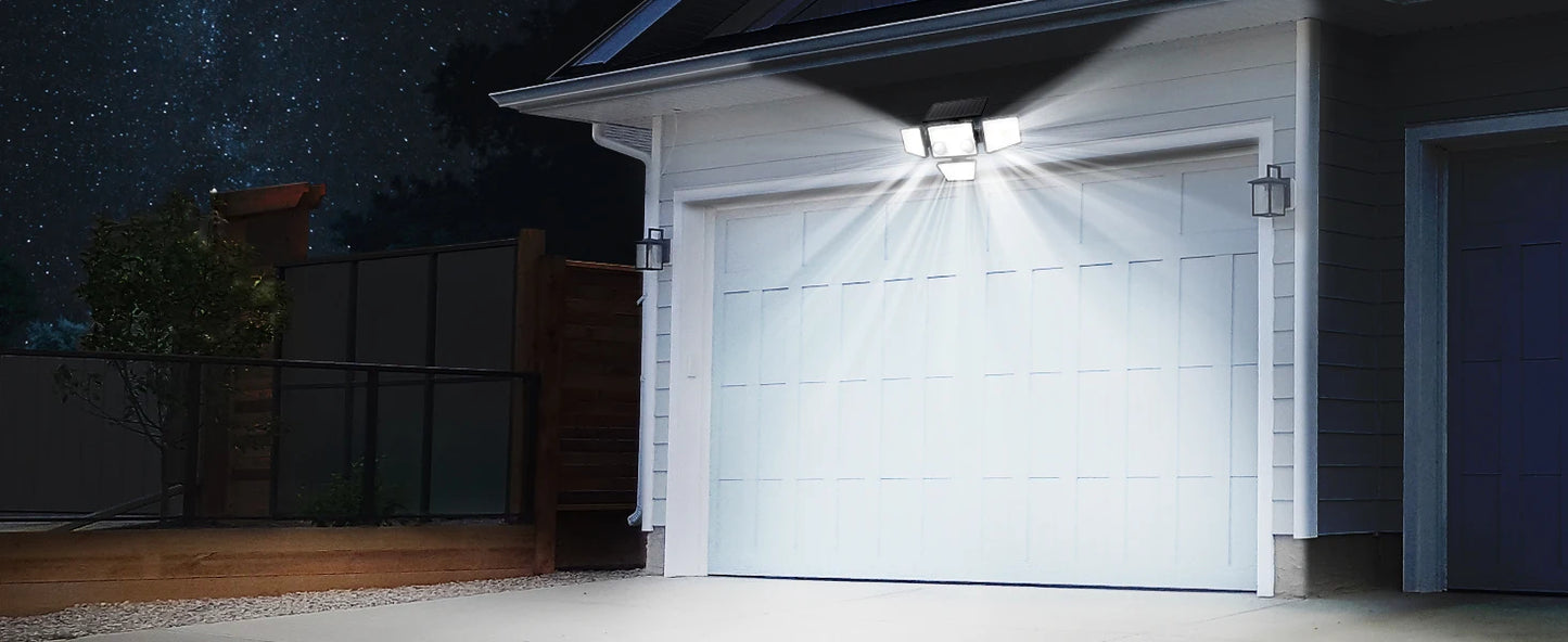 Solar Outdoor Lights - 3000LM 188 LED Motion Sensor Lights Solar Flood Security Lights for Backyard Yard Patio