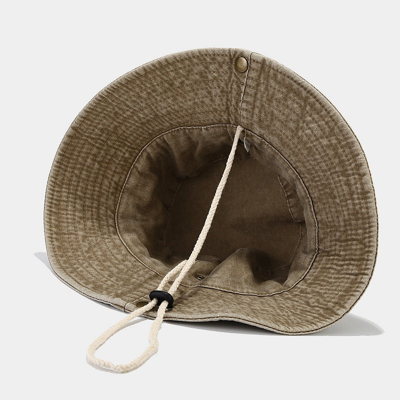 Cotton Stone-Washed Sun Hats for Men Women Wide Brim Fishing Hat Summer Bucket Hat Outdoor Safari Boonie Cap
