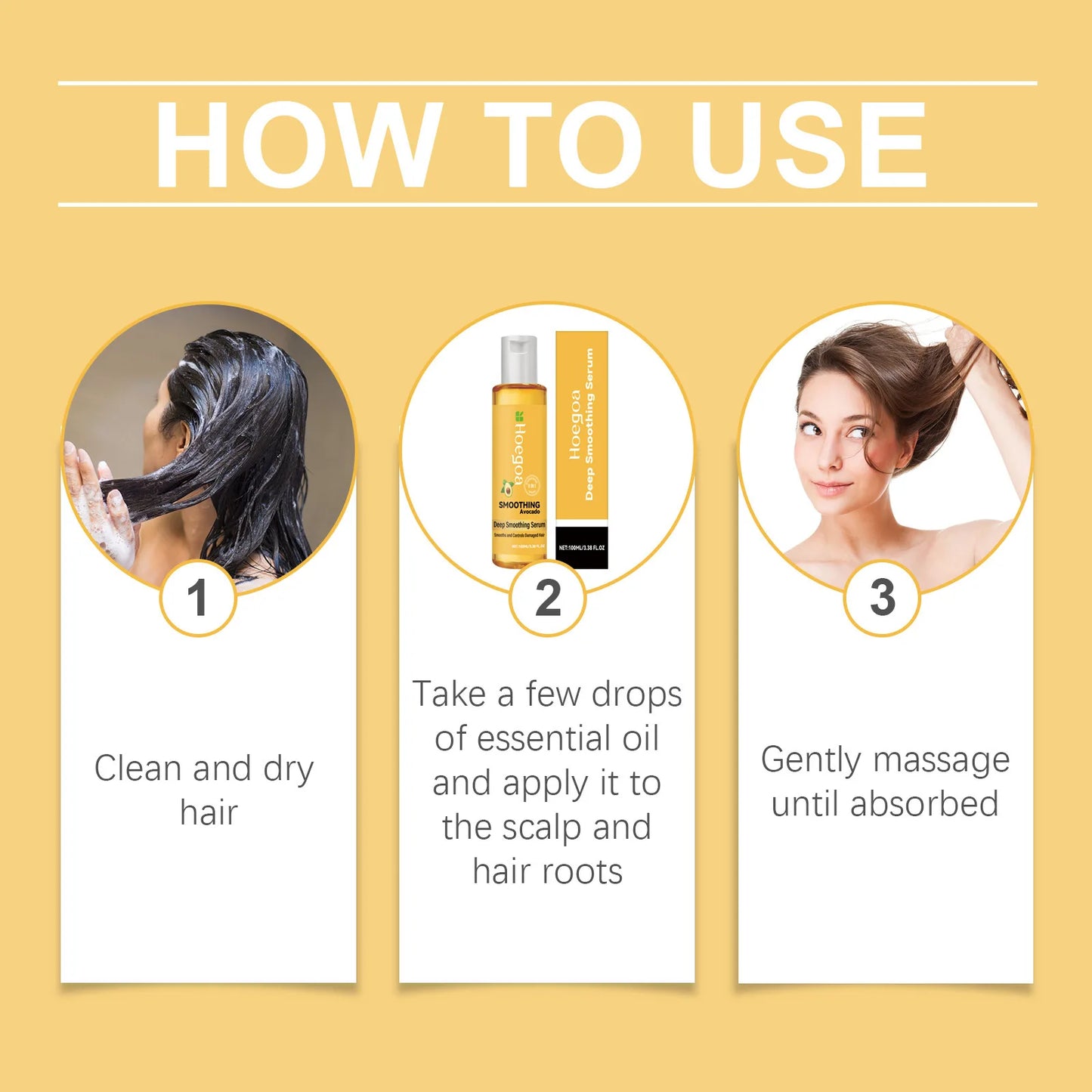 Avocado Hair Essential Oil Massage Scalp Reducing Loss Prevent Baldness Repair Damage Nourishing Regrow Vitamin Hair Care Serum