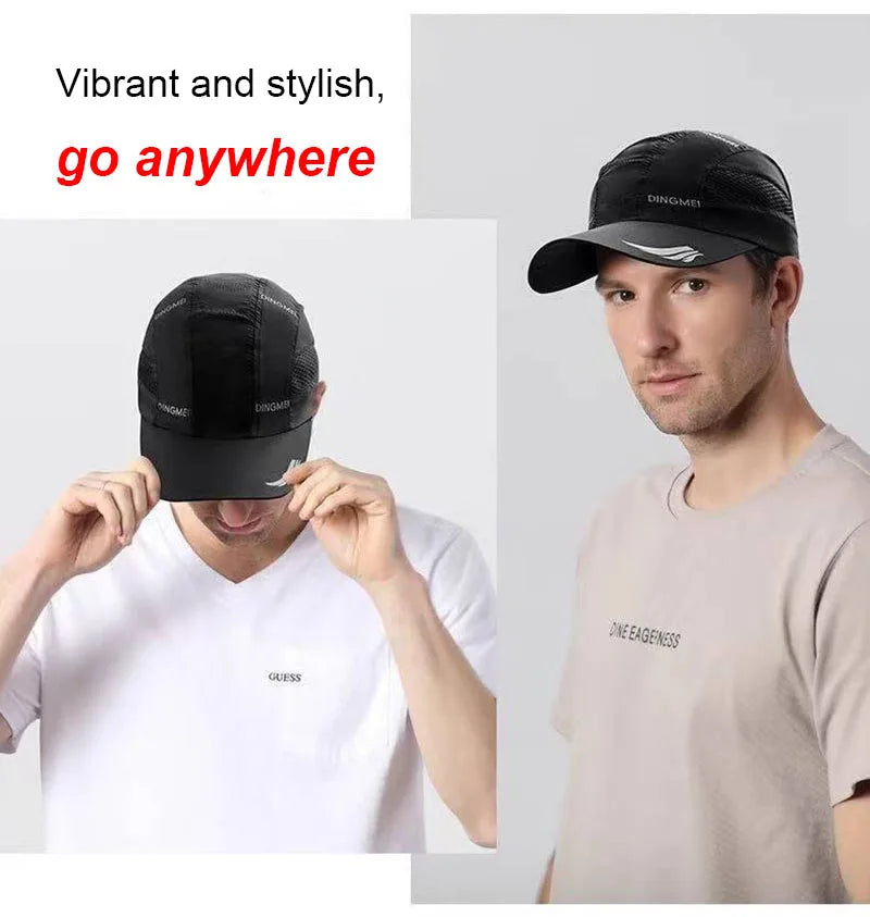 2024 Summer Brand For Men Sports Running Sweat Baseball Cap Male Canada Golf Quick Dry Women Kpop Solid Snapback Bone Mesh Hat